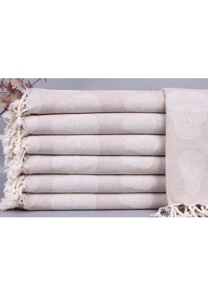 Bej Banyo Havlusu, Havlu, 90 x 170 cm Pamuk Peştamal, Nedime Havlusu , Sarong Peştamal,