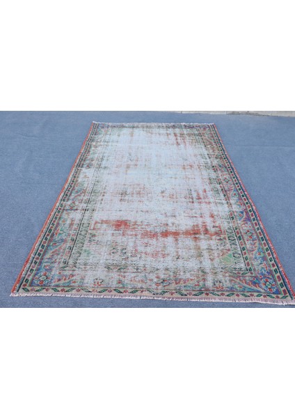 Türk Halısı, Eskitme Halı, Halı, 170 x 260 cm Bej Halı, Yün Salon Halı, Bahçe Salon Halı, 9701
