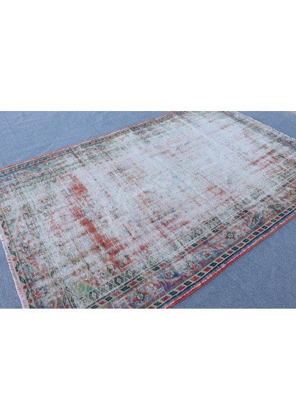 Türk Halısı, Eskitme Halı, Halı, 170 x 260 cm Bej Halı, Yün Salon Halı, Bahçe Salon Halı, 9701