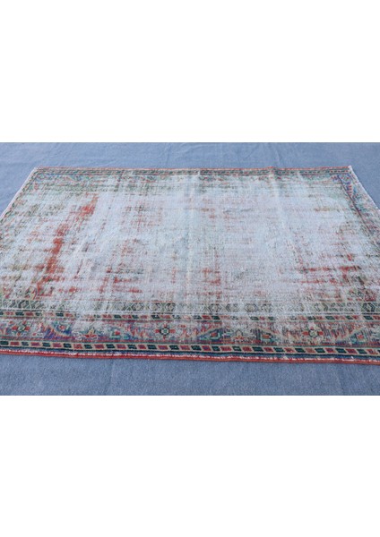 Türk Halısı, Eskitme Halı, Halı, 170 x 260 cm Bej Halı, Yün Salon Halı, Bahçe Salon Halı, 9701