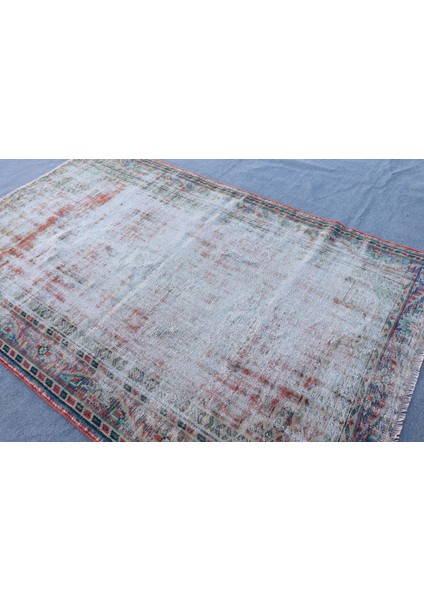 Türk Halısı, Eskitme Halı, Halı, 170 x 260 cm Bej Halı, Yün Salon Halı, Bahçe Salon Halı, 9701