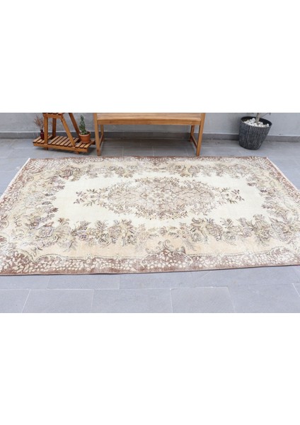 Eskitme Halı, Türk Halısı, Halı, 169 x 290 cm Kahverengi Halı, Ofice Büyük Halı, El Yapımı Oturma Odas modelleri