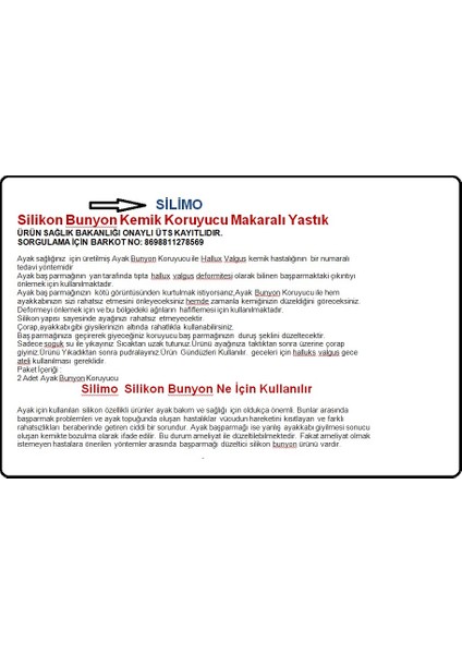 Ayak Kemik Çıkıntı Ayırgaç 2 Li + Baş Parmak Gece Ateli Silikon Bunyon Set Egzersiz Lastik