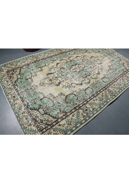 Türk Halısı, Eskitme Halı, Halı, 190 x 295 cm Yeşil Halı, El Dokuma Büyük Halı, Bohemsı Yer Halı, 925 fiyatları