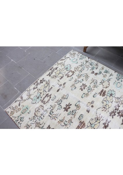 Türk Halısı, Eskitme Halı, Halı, 143 x 297 cm Bej Halı, El Dokuma Yer Halı, Anadolusı Büyük Halı, 429