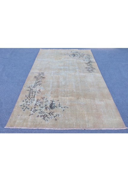 Eskitme Halı, Türk Halısı, Halı, 161 x 260 cm Kahverengi Halı, Bohemsı Salon Halı, 9709