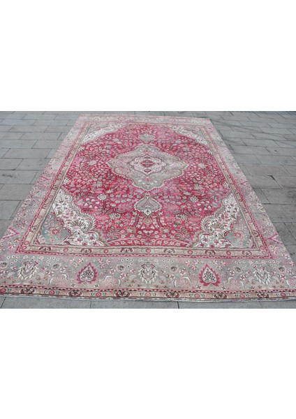 Eskitme Halı, Türk Halısı, Halı, 252 x 385 cm Pempe Halı, Oturma Odası Halı, Organik Büyük Halı, 256