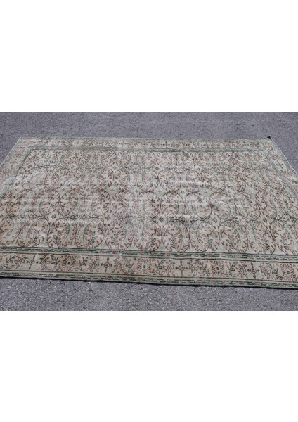 Eskitme Halı, Türk Halısı, Halı, 163 x 271 cm Yeşil Halı, Bohemsı Yer Halı, Dekoratif Büyük Halı, 625 modelleri