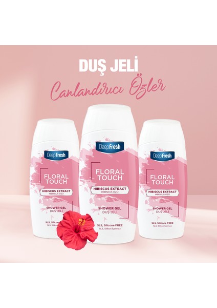 Floral Touch Duş Jeli Hibiskus Özü 400ml 3 Adet