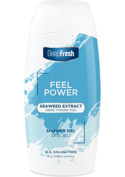 Deep Fresh Feel Power Duş Jeli Deniz Yosunu Özü 400ml