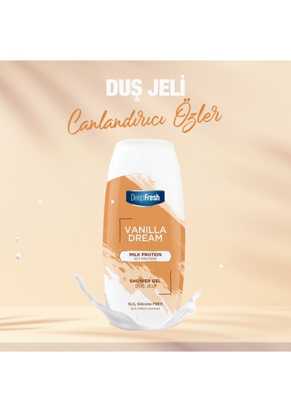 Deep Fresh Vanilla Dream Duş Jeli Süt Proteini 400ml