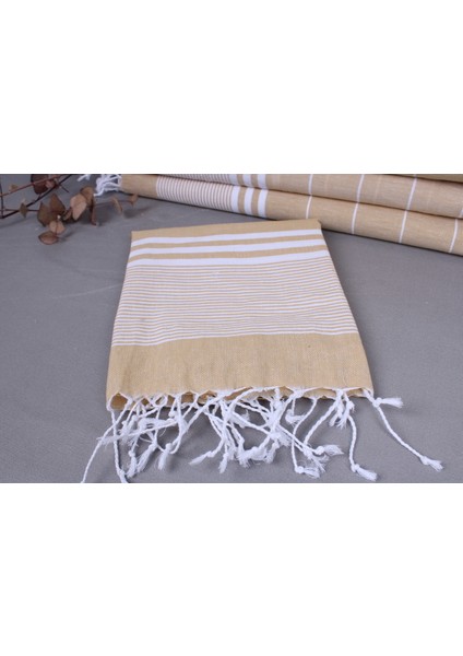 Hardal Havlu, Yüz Havlusu, 60 x 100 cm Pamuk Havlu, Kadınlar Için Hediye, Bulaşık Peçete,