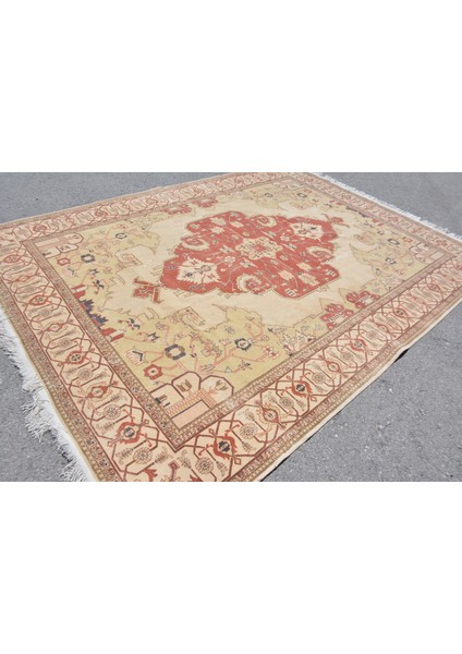 Türk Halısı, Eskitme Halı, Halı, 250 x 325 cm Bej Halı, Salon Halı, Organik Oturma Odası Halı, 10512
