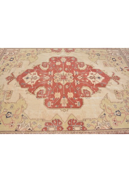 Türk Halısı, Eskitme Halı, Halı, 250 x 325 cm Bej Halı, Salon Halı, Organik Oturma Odası Halı, 10512