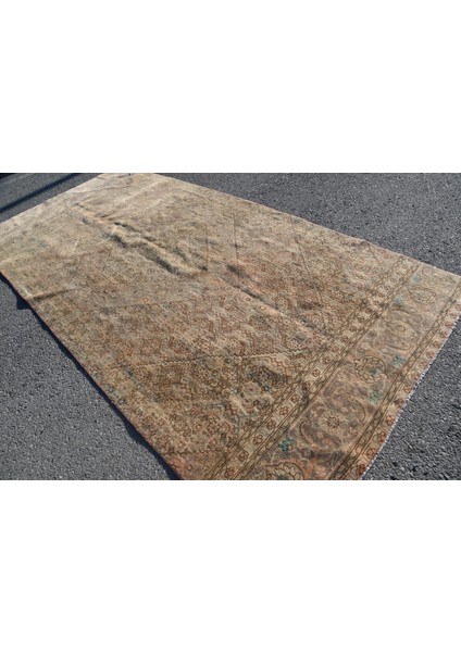 Eskitme Halı, Türk Halısı, Halı, 186 x 380 cm Kahverengi Halı, Bahçe Oturma Odası Halı, 6020 fırsatları
