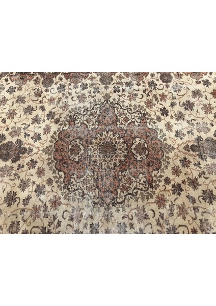 Eskitme Halı, Türk Halısı, Halı, 240 x 315 cm Bej Halı, Bohemsı Büyük Halı, El Dokuma Halı, 1825