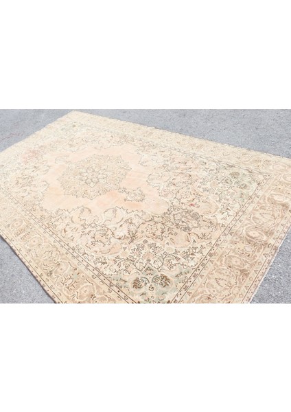 Türk Halısı, Eskitme Halı, Halı, 204 x 351 cm Bej Halı, Dekoratif Yer Halı, El Dokuma Salon Halı, 788 fırsatları