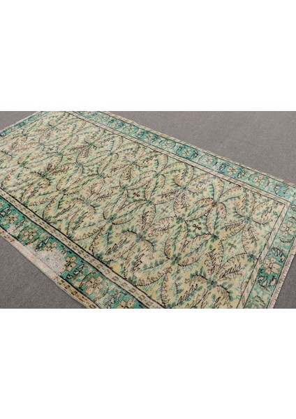 Eskitme Halı, Türk Halısı, Halı, 161 x 271 cm Bej Halı, Dekoratif Oturma Odası Halı, 9742