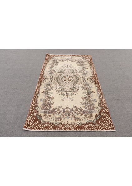 Türk Halısı, Eskitme Halı, Halı, 116 x 205 cm Bej Halı, Yün Alan Halı, Alan Halı, 9783