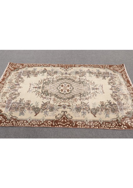 Türk Halısı, Eskitme Halı, Halı, 116 x 205 cm Bej Halı, Yün Alan Halı, Alan Halı, 9783 modelleri