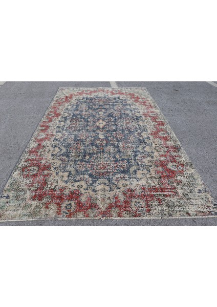 Türk Halısı, Eskitme Halı, Halı, 200 x 325 cm Mavi Halı, Bahçe Oturma Odası Halı, 5871