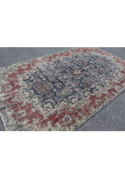 Türk Halısı, Eskitme Halı, Halı, 200 x 325 cm Mavi Halı, Bahçe Oturma Odası Halı, 5871