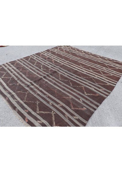 Türk Halısı, Eskitme Halı, Halı, 260 x 307 cm Kahverengi Halı, Organik Büyük Boy Halı, 7431 fiyatları