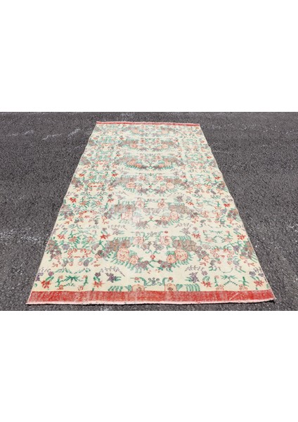 Eskitme Halı, Türk Halısı, Halı, 145 x 262 cm Pempe Halı, Anadolusı Yer Halı, Organik Salon Halı, 274