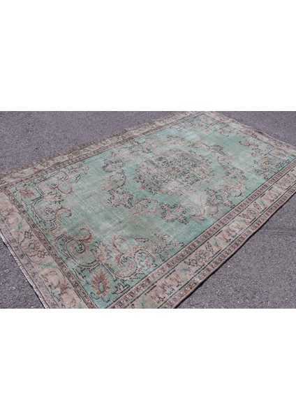 Eskitme Halı, Türk Halısı, Halı, 175 x 280 cm Yeşil Halı, Oturma Odası Halı, Dekoratif Büyük Halı, 6 fiyatları