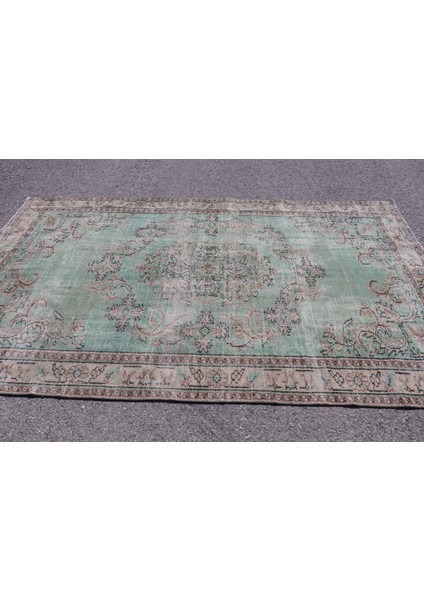 Eskitme Halı, Türk Halısı, Halı, 175 x 280 cm Yeşil Halı, Oturma Odası Halı, Dekoratif Büyük Halı, 6 modelleri