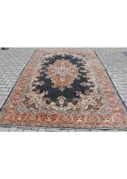 Eskitme Halı, Türk Halısı, Halı, 211 x 293 cm Turuncu Halı, Ofice Oturma Odası Halı, 9350