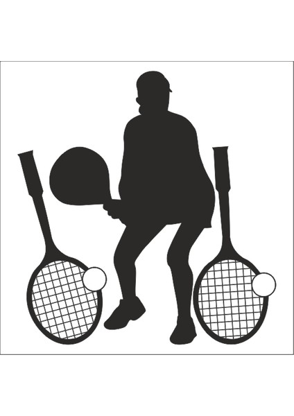 Tenisci Folyo Sticker 50 cm Uzunluk