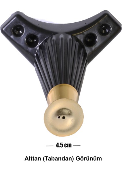 Mobilya Kanepe Masa Sehpa Ayağı Baza Ayak Siyah 12 cm (4 Adet) indirimleri