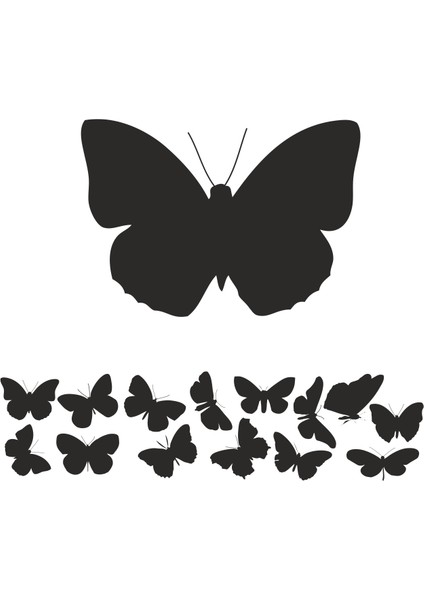Kelebek Folyo Sticker 50 cm Uzunluk