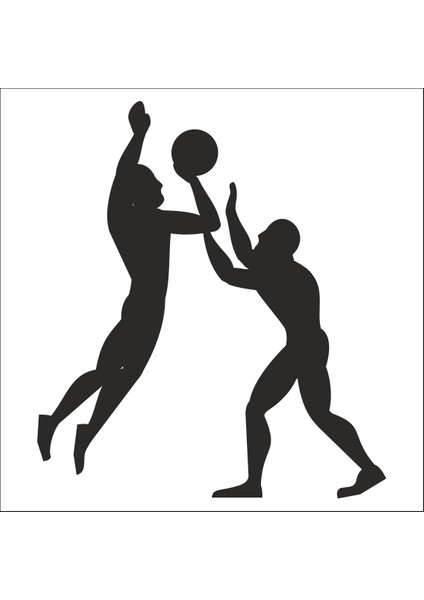 Basketbolcu Folyo Sticker 160 cm Uzunluk