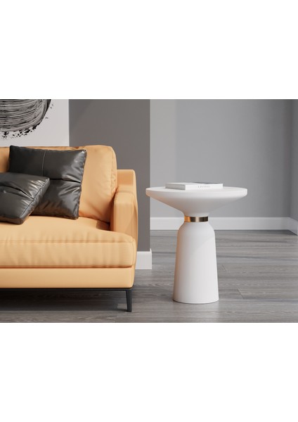 Echo Furniture Elegance Beyaz Sehpa