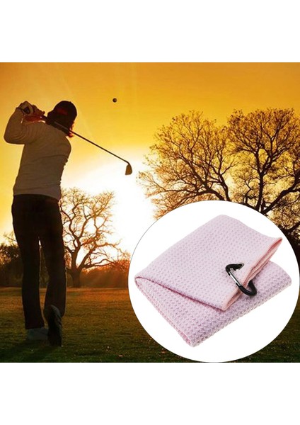 51X14 cm Rahat Hafif Golf Havlu Mikrofiber Ağır Karabina Klip Su Emme Yumuşak Havlu Golf Kulüpleri Mendiller Aksesuarları - Pembe (Yurt Dışından) indirimleri
