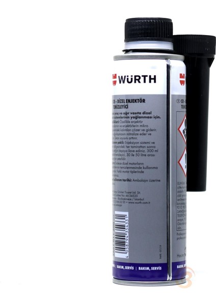 2x Würth Dizel Enjektör Temizleyici Performans Iyileştirici 300ML modelleri