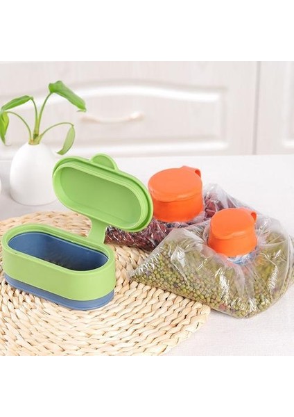 3 Adet / Takım Silikon Gıda Çantası Mühür Kapak Işlevli Mutfak Depolama Koru Sızdırmazlık Çantaları Cap Moistureproof Sihirli Toka Sealer Çanta Klipleri (Yurt Dışından)