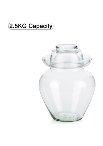 2.5 kg Kore Cam Konteyner Kimchi Kavanoz Mutfak Turşu Kutular Ev Gıda Mühür Depolama Kavanoz Turşu Silindir Mühürlü Olabilir Şişeler Kavanozlar ve Kutular (Yurt Dışından)