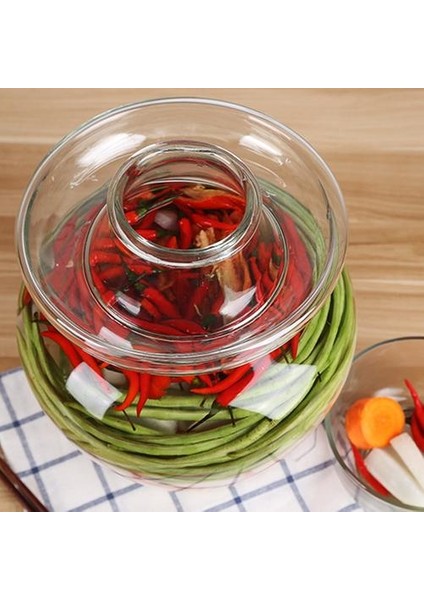 2.5 kg Kore Cam Konteyner Kimchi Kavanoz Mutfak Turşu Kutular Ev Gıda Mühür Depolama Kavanoz Turşu Silindir Mühürlü Olabilir Şişeler Kavanozlar ve Kutular (Yurt Dışından)