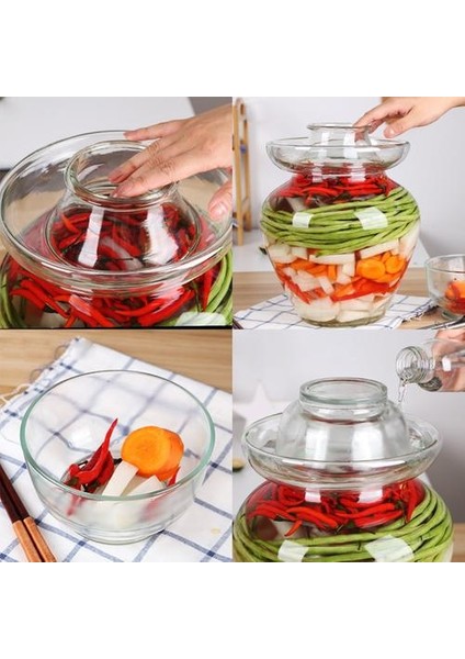 2.5 kg Kore Cam Konteyner Kimchi Kavanoz Mutfak Turşu Kutular Ev Gıda Mühür Depolama Kavanoz Turşu Silindir Mühürlü Olabilir Şişeler Kavanozlar ve Kutular (Yurt Dışından)