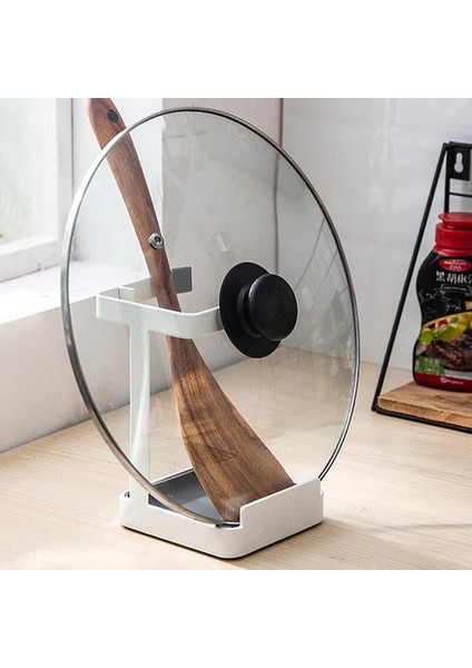 Mutfak Organizer Pot Kapak Raf Pişirme Depolama Kaşık Spatula Kepçe Gereçleri Tutucu Telefon Pad Yemek Kitabı Standı Ev Aksesuarları Kaşık Dayanıklı ve Tencere Klipleri (Yurt Dışından) fiyatları