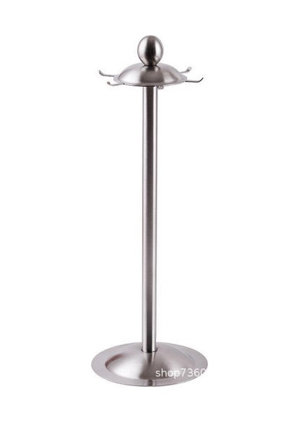 Paslanmaz Çelik Mutfak Eşyaları Tutucu Standı Raf Organizatör 360 Derece Dönen Carousel 6 Hooks Kaşık Dayanıklı ve Tencere Klipleri (Yurt Dışından)