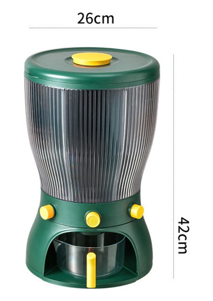 10 kg Dönen Pirinç Kova Mutfak Depolama Tankı Nem Geçirmez Böcek Geçirmez Tahıl Saklama Kutusu Tahıl Organizatör Büyük Kapasite Şişeler Kavanozlar ve Kutular (Yurt Dışından) fırsatları