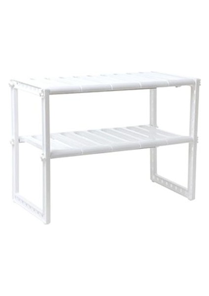 1 Adet Çok Amaçlı Ayarlanabilir Uzatılabilir Mutfak Banyo Lavabo Raf Raf Organizatör Depolama Düzenli Beyaz Raflar ve Tutucular (Yurt Dışından) fiyatları