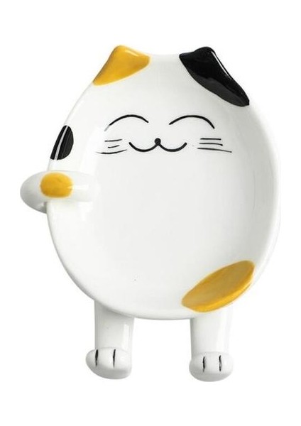 Karikatür Kaşık Dinlenme Seramik Kedi Kaşık Tutucu Faydalı Gereçler Spatula Tutucu Isıya Dayanıklı Mutfak Depolama Rafları Pişirme Araçları Kaşık Dayanımlar ve Tencere Klipleri (Yurt Dışından)