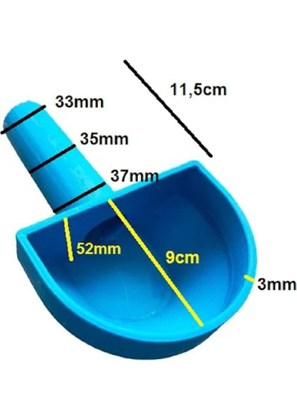 35 mm Girişler İçin Karavan Su Deposu Doldurma Hunisi