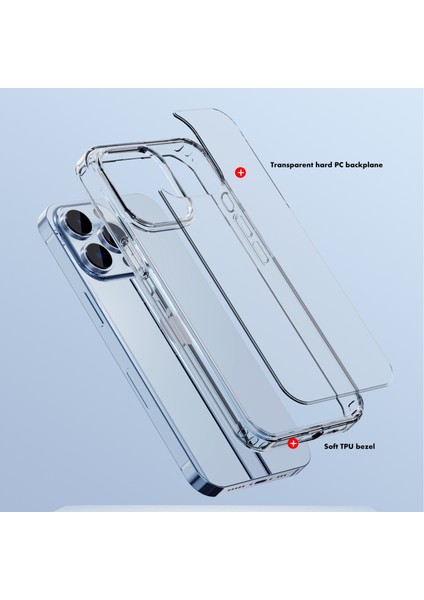 Ipaky Ipaky Shockproof Pc Tpu Koruyucu Telefon Kılıfı Apple iPhone 14 Pro Max Şeffaf (Yurt Dışından) modelleri