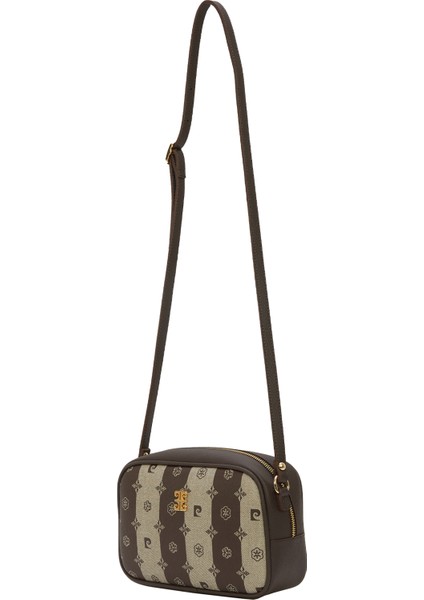 Vizon Çizgili Monogram Kadın Çapraz Çanta 05PO22Y1538-CM V